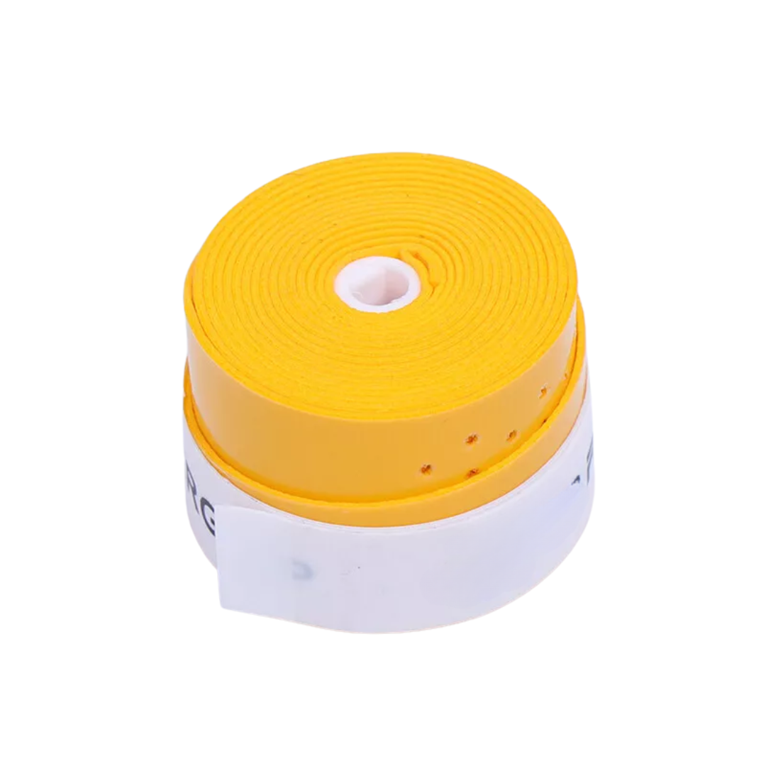 Sweat-Absorbent Pickleball yellow Paddle Tape – Premium Frosted Hand Gel