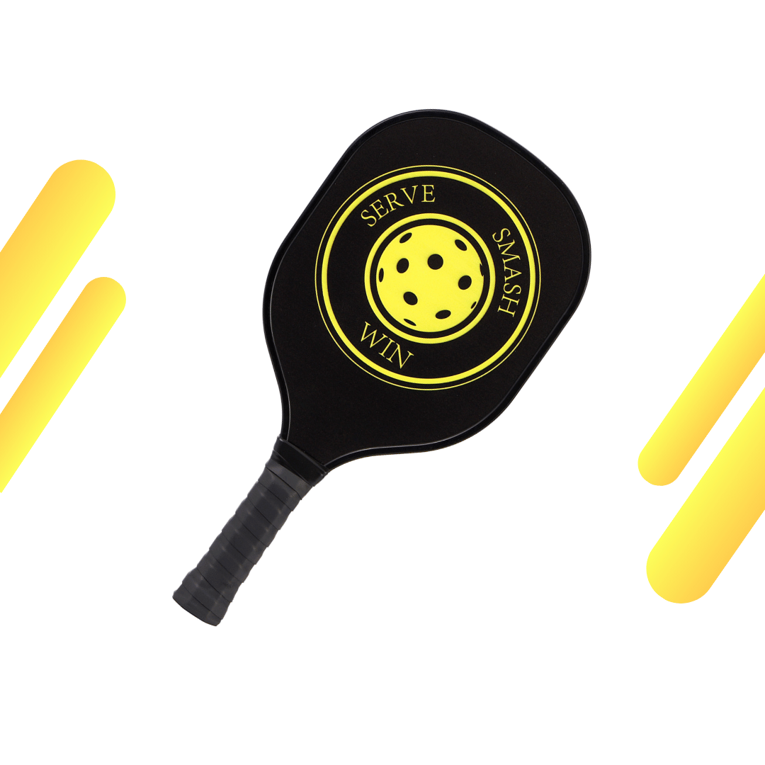 Yellow & Black Grip USAPA Wooden Pickleball Paddle
