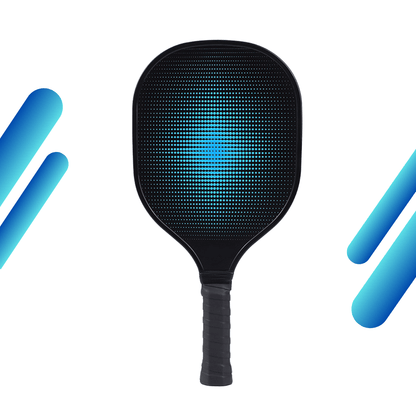 Blue Fade & Black Grip USAPA Wooden Pickleball Paddle