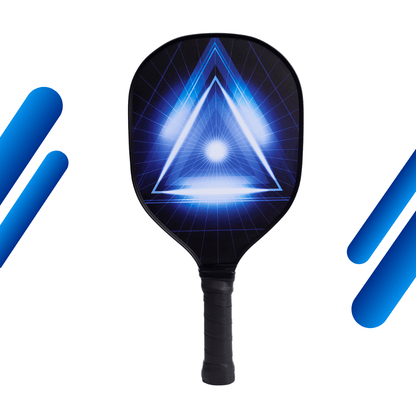 Blue Prism & Black Grip USAPA Wooden Pickleball Paddle