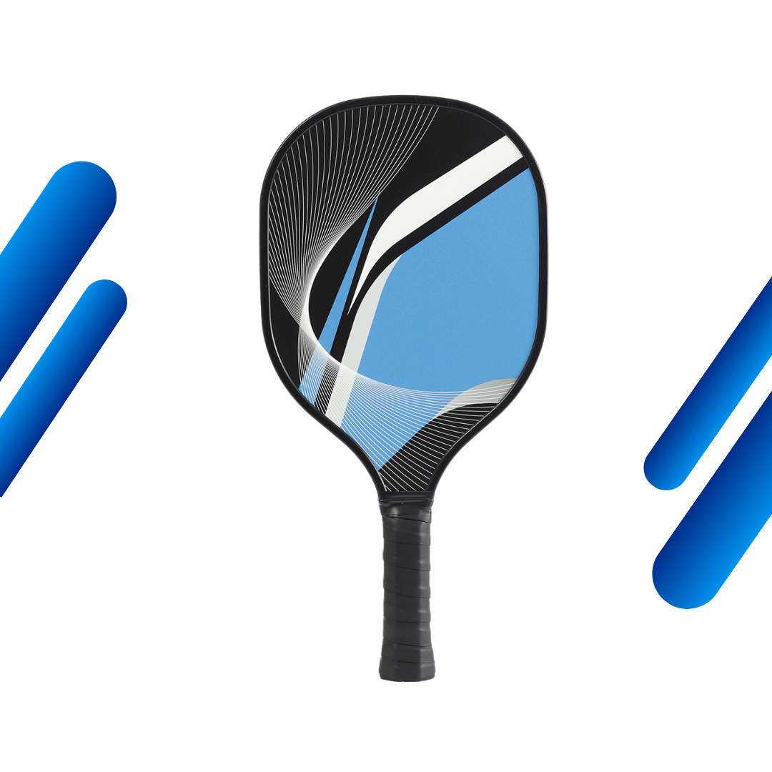 Blue Surge & Black Grip USAPA Wooden Pickleball Paddle