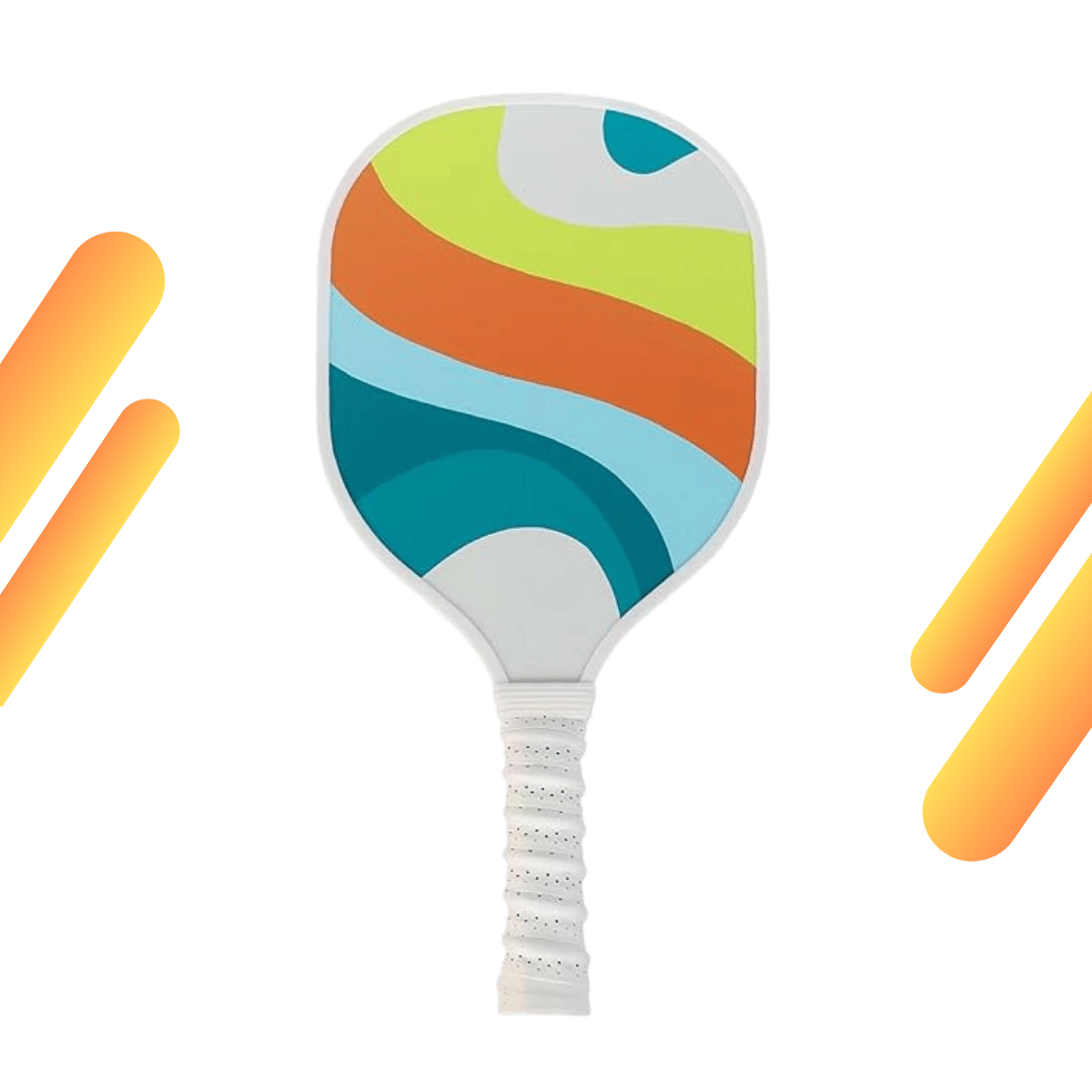Sunwave Multicolor & White Grip USAPA Wooden Pickleball Paddle