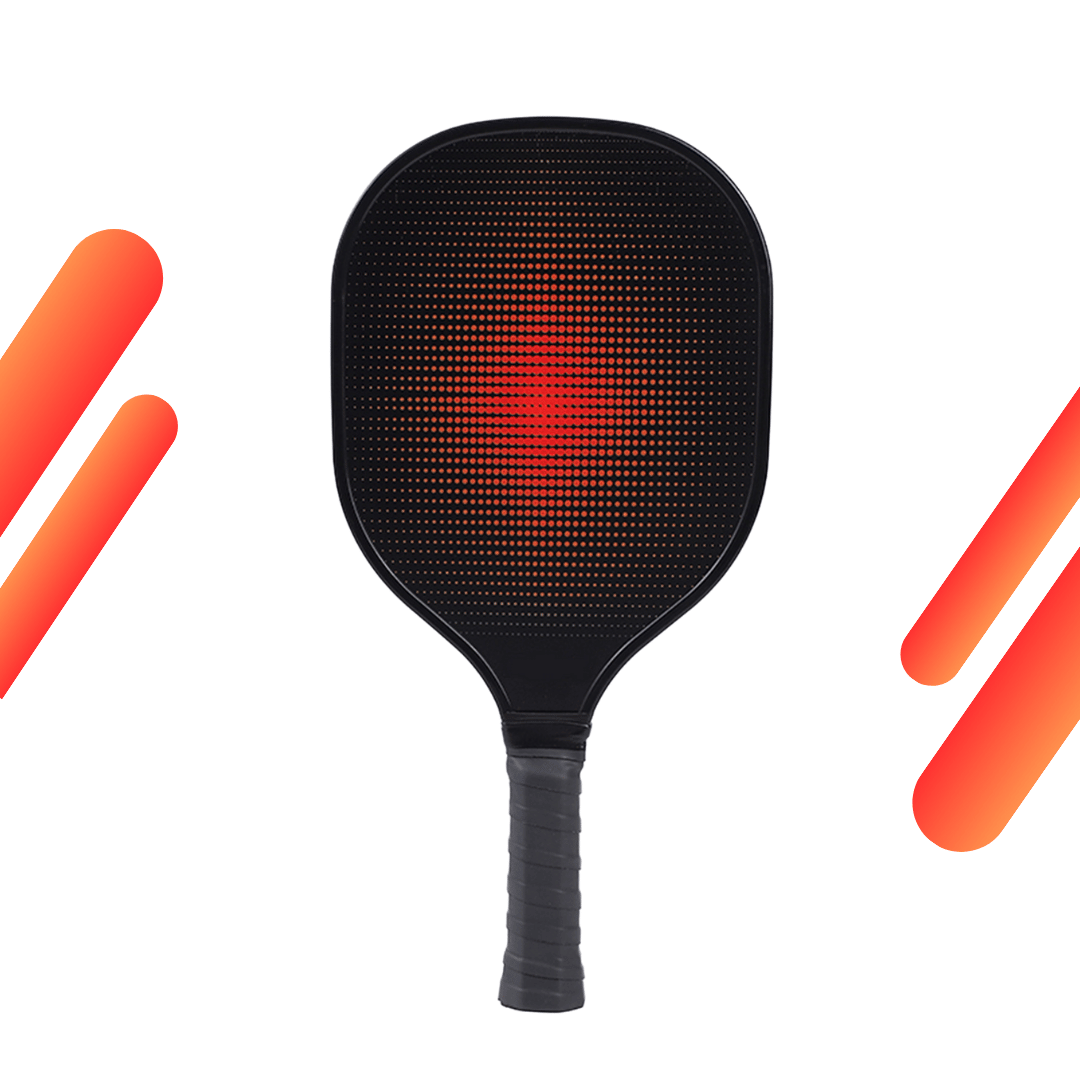 Red Firepulse & Black Grip USAPA Wooden Pickleball Paddle