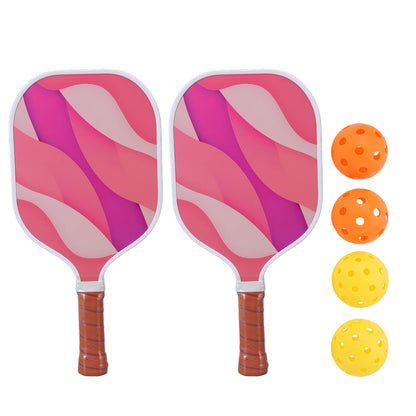 Pickleball Set Honeycomb Core Fiberglass Paddle and Balls Set