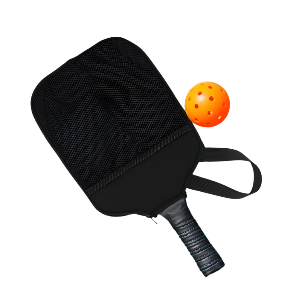 Pickleball Paddle Neoprene Cover with Hand Strap & Mesh Pockets