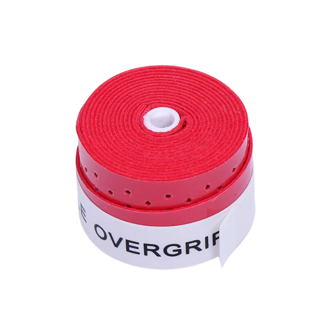 Sweat-Absorbent Pickleball red Paddle Tape – Premium Frosted Hand Gel