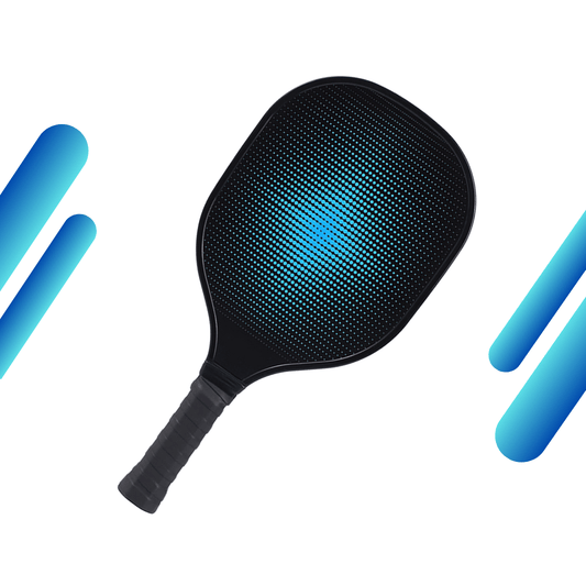 Blue Fade & Black Grip USAPA Wooden Pickleball Paddle