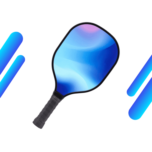 Blue Gradient & Black Grip USAPA Wooden Pickleball Paddle