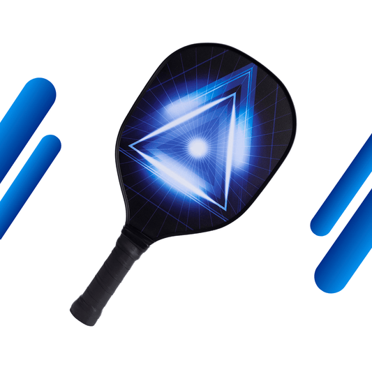 Blue Prism & Black Grip USAPA Wooden Pickleball Paddle