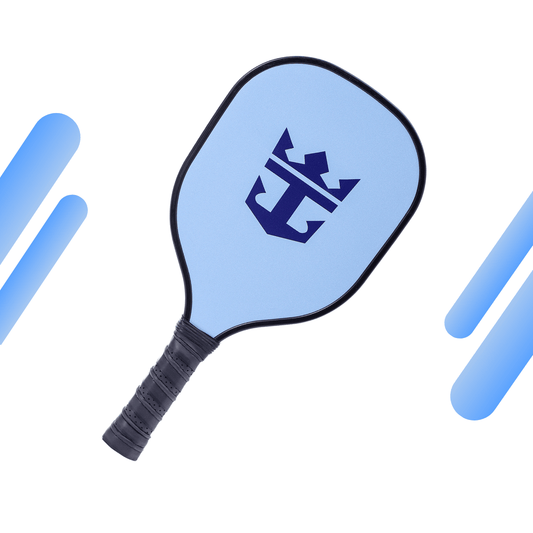 Light Blue Royal & Black Grip USAPA Wooden Pickleball Paddle