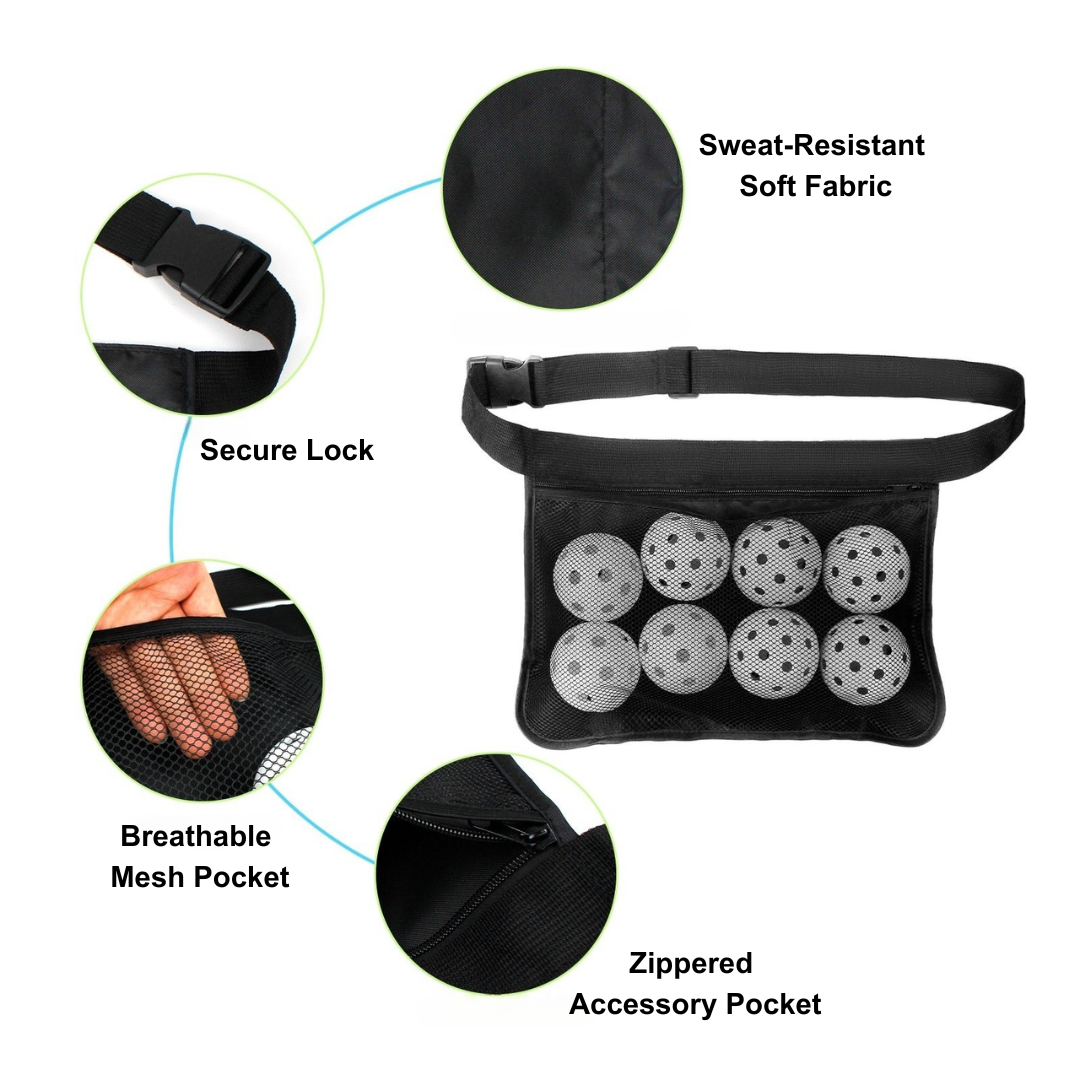 Outdoor Sports Portable Pickleball Ball Waist Bag