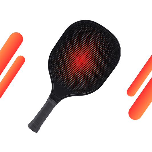 Red Firepulse & Black Grip USAPA Wooden Pickleball Paddle