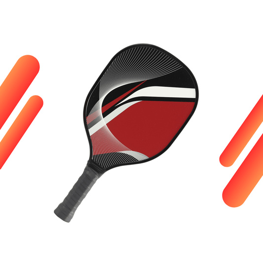 Red Surge & Black Grip USAPA Wooden Pickleball Paddle