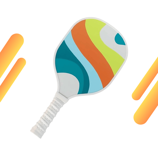 Sunwave Multicolor & White Grip USAPA Wooden Pickleball Paddle