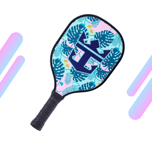 Tropical Royale & Black Grip USAPA Wooden Pickleball Paddle