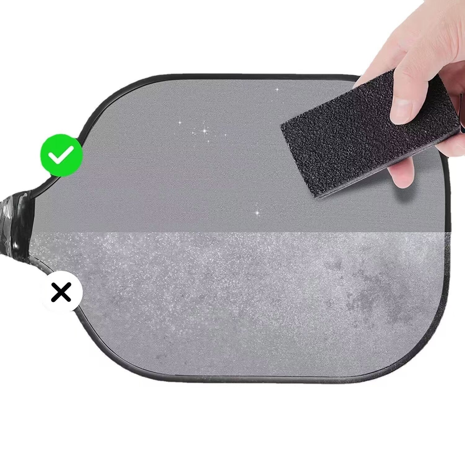 Rubber Wipe Decontamination Cleaner for Carbon Fiber Pickleball Paddles