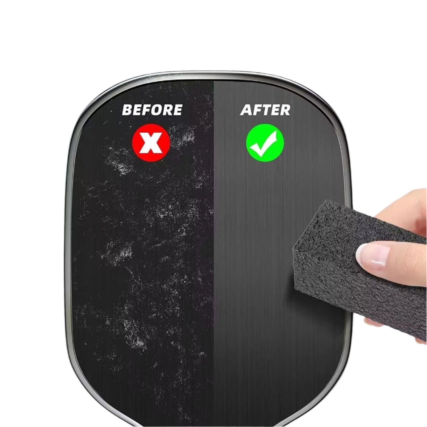 Rubber Wipe Decontamination Cleaner for Carbon Fiber Pickleball Paddles